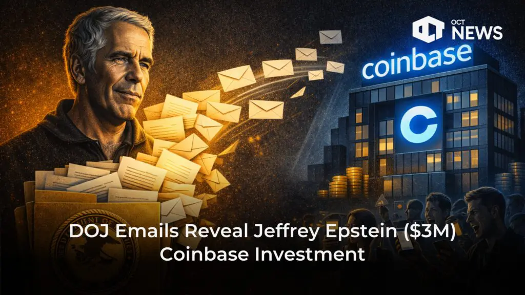 DOJ Emails Reveal Jeffrey Epstein ($3M) Coinbase Investment