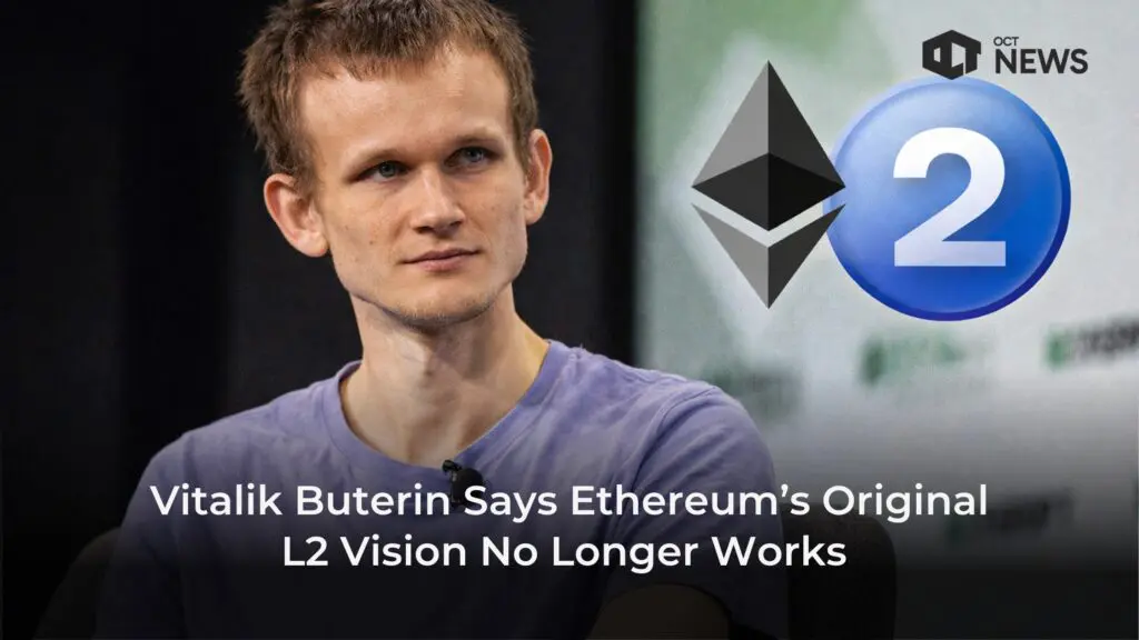Vitalik Buterin Says Ethereum’s Original L2 Vision No Longer Works image