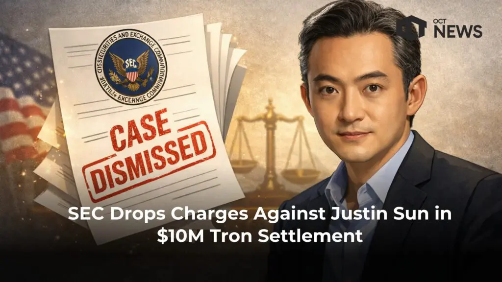 SEC Drops Charges Against Justin Sun in $10M Tron Settlement