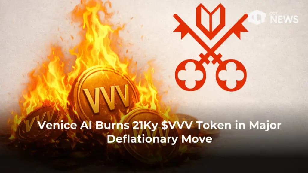 Venice AI Burns 21Ky $VVV Token in Major Deflationary Move