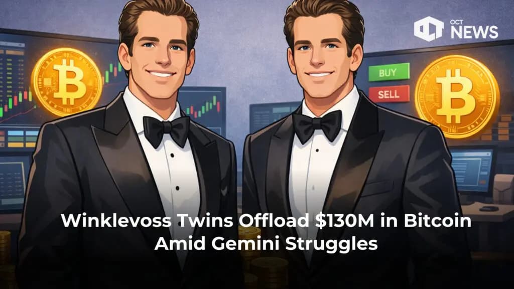 Winklevoss Twins Offload $130M in Bitcoin Amid Gemini Struggles image