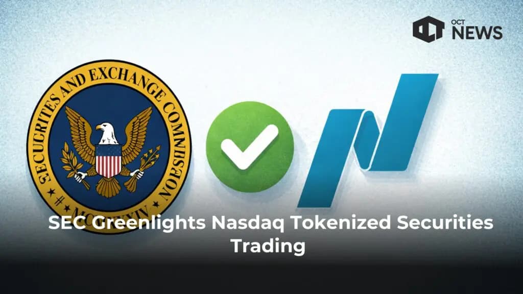 SEC Greenlights Nasdaq Tokenized Securities Trading