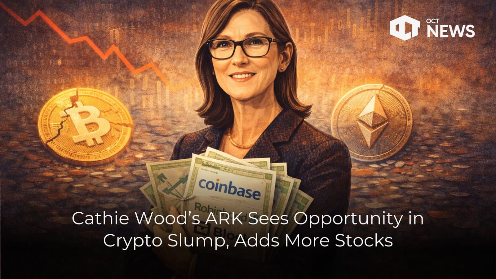 Cathie Wood’s ARK Sees Opportunity in Crypto Slump, Adds More Stocks image