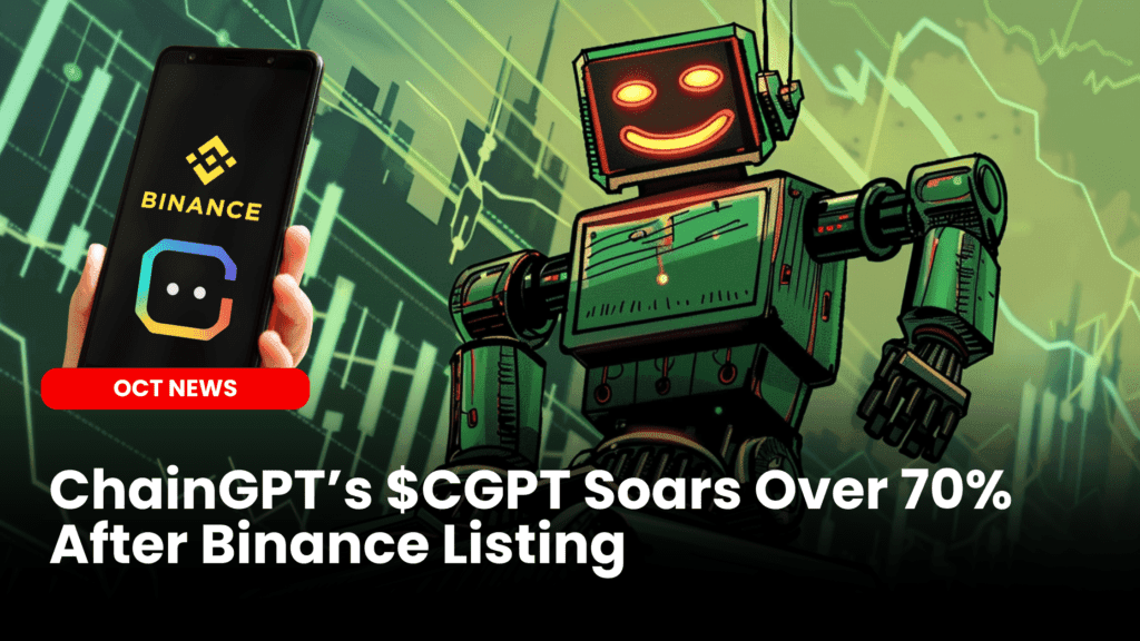 ChainGPT Soars Over 70% After Binance Listing image