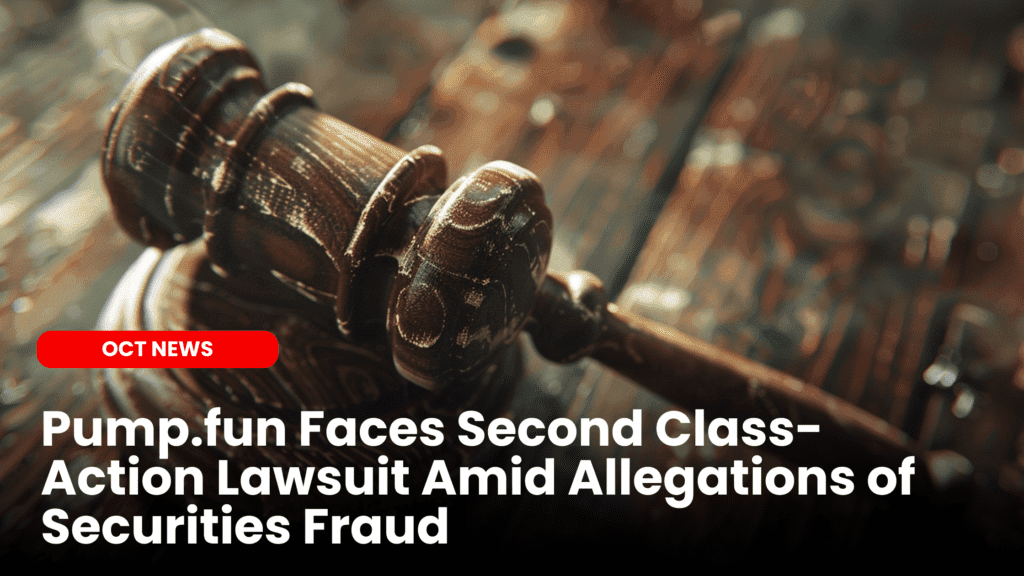 Pump.fun Faces Second Class-Action Lawsuit Amid Allegations of Securities Fraud