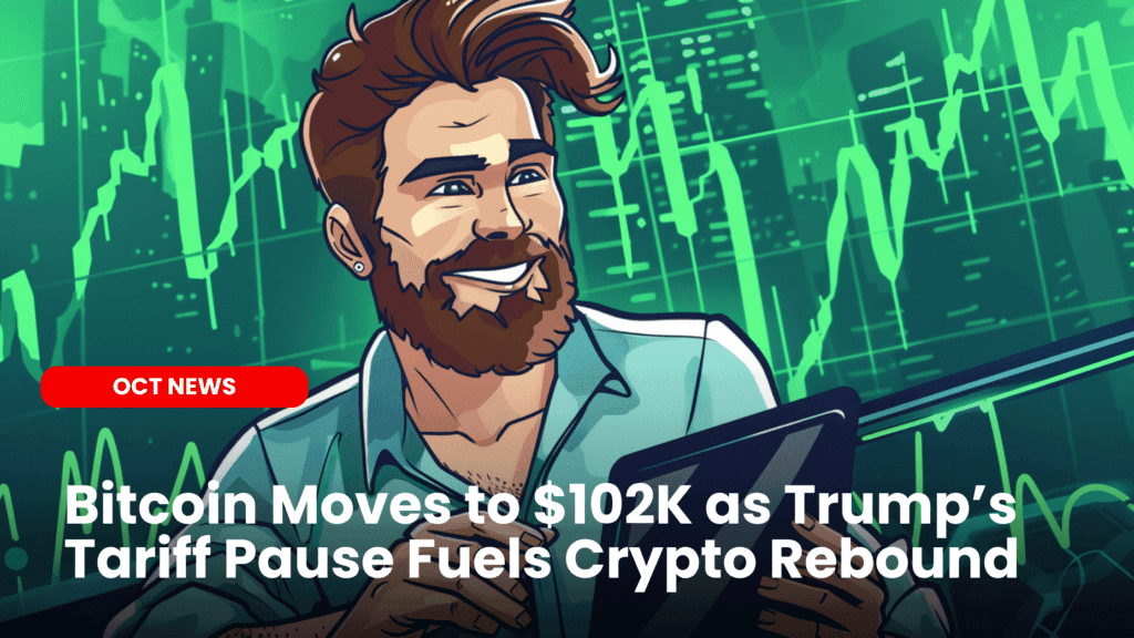 Bitcoin Moves to $102K as Trump’s Tariff Pause Fuels Rebound image