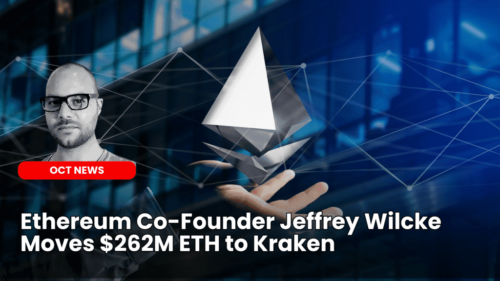 Ethereum Co-Founder Jeffrey Wilcke Moves $262M ETH to Kraken image