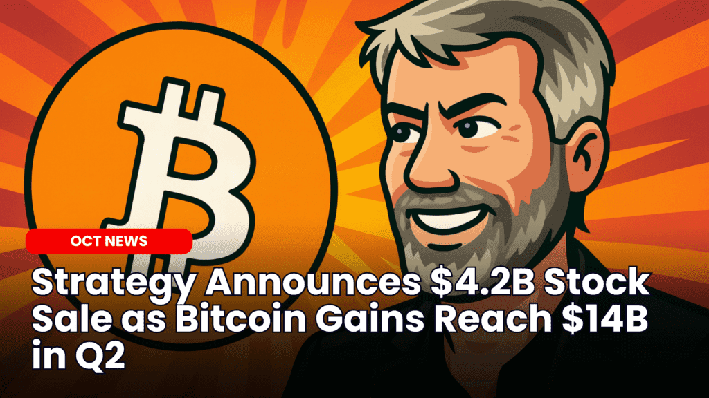 Strategy Announces $4.2B Stock Sale as Bitcoin Gains Reach $14B in Q2 image