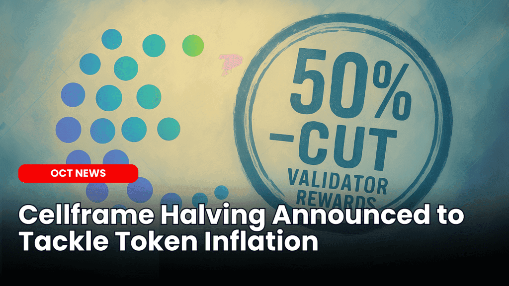 Cellframe Halving Announced to Tackle Token Inflation image