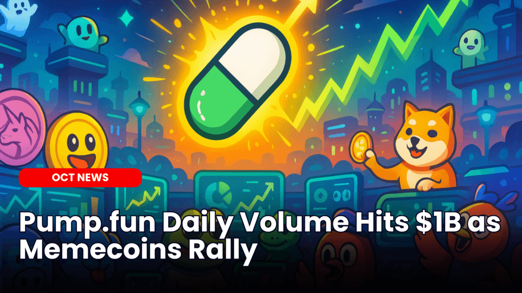 Pump.fun Daily Volume Hits $1B as Memecoins Rally image