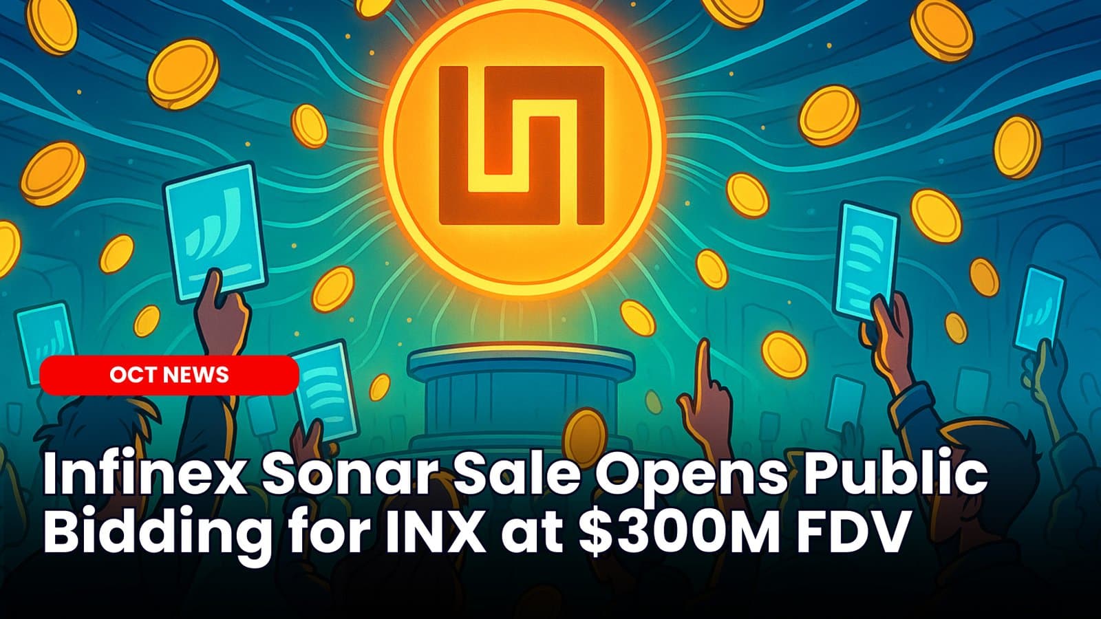 Infinex Sonar Sale Opens Public Bidding for INX at $300M FDV image