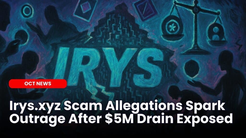Irys.xyz Scam Allegations Spark Outrage After $5M Drain Exposed image