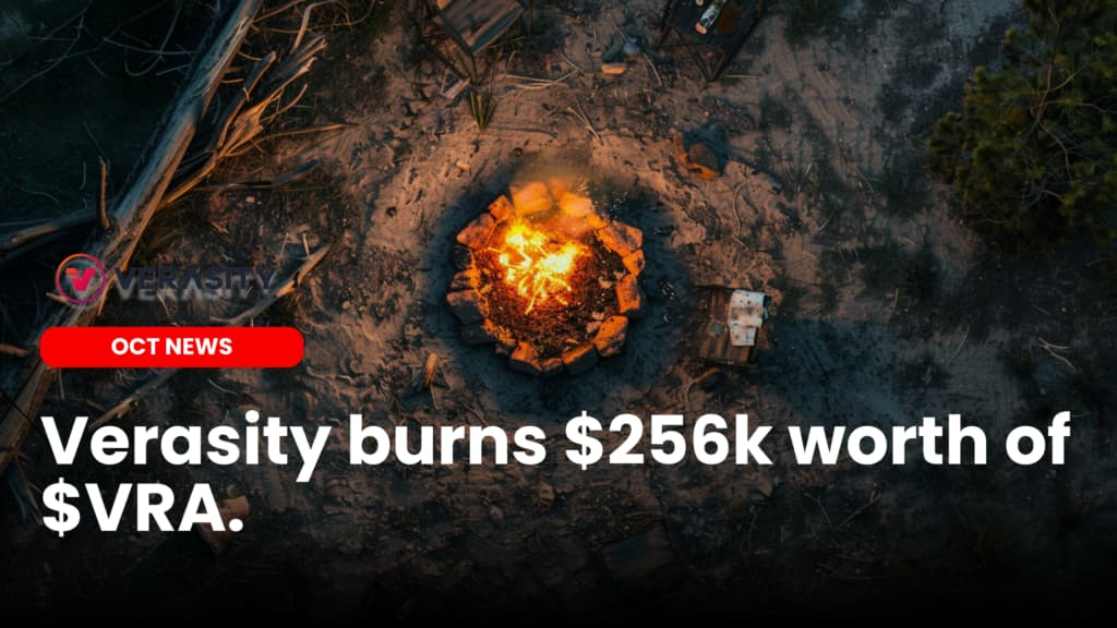 Verasity burns $256k worth of $VRA in Q3 image
