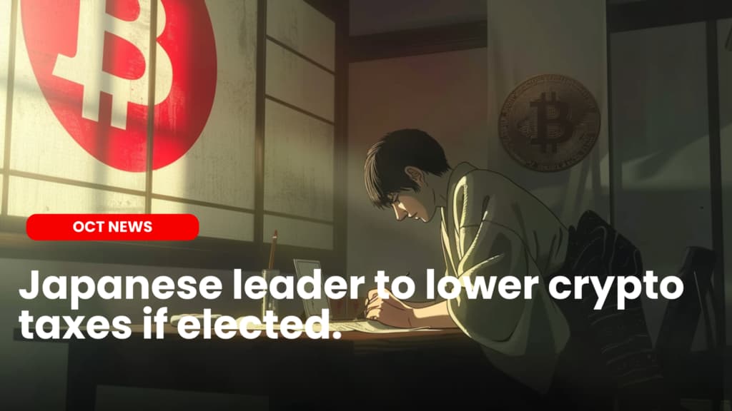 Japanese leader to lower crypto taxes if elected