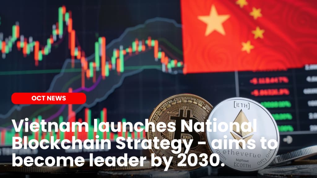 Vietnam launches National Blockchain Strategy – aims to become leader by 2030.