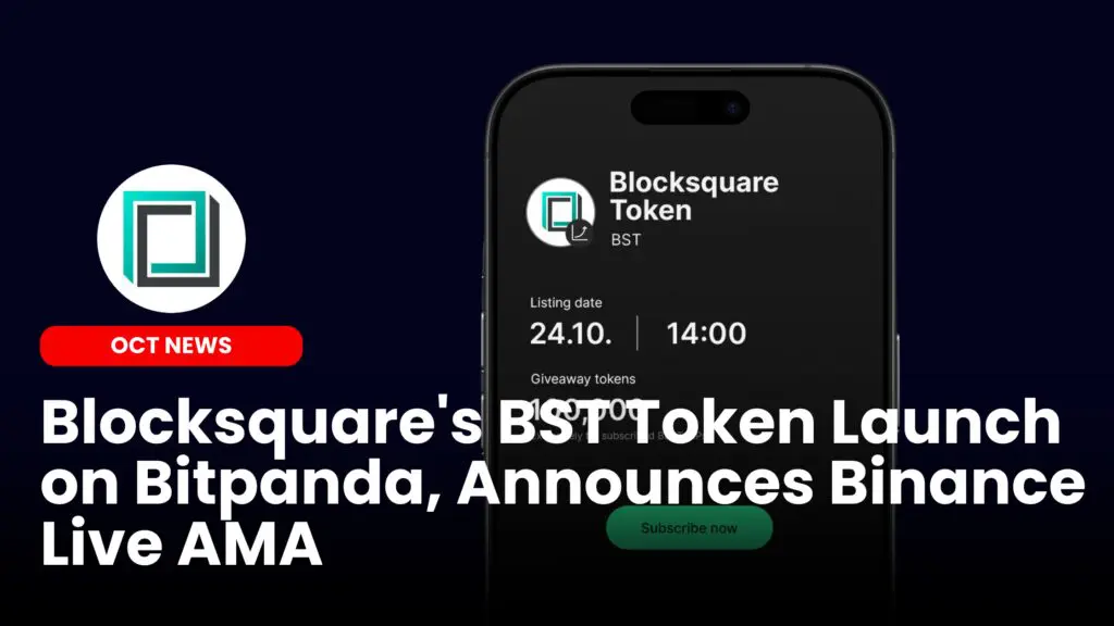 Blocksquare’s BST Token Lists on Bitpanda