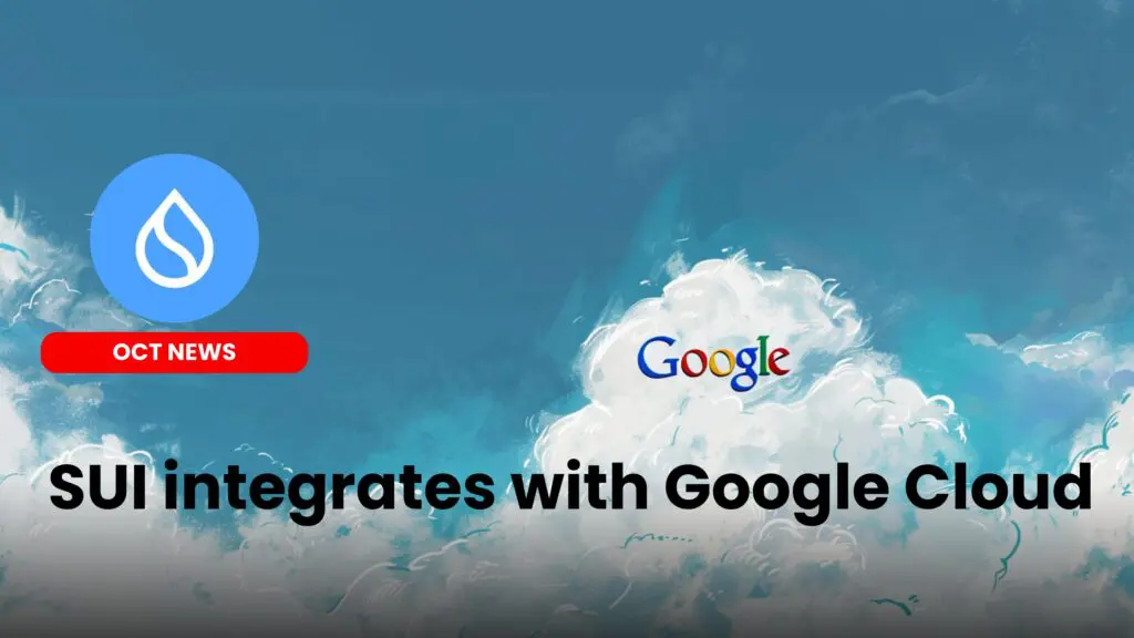 Sui integrates with Google Cloud for real-time data