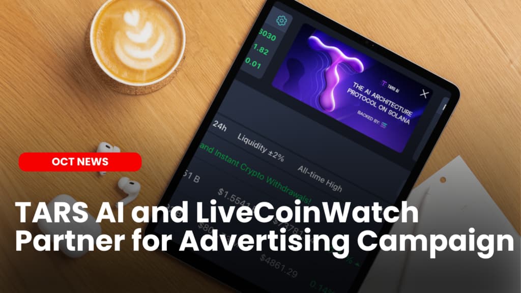 TARS AI and LiveCoinWatch Partner for Advertising Campaign