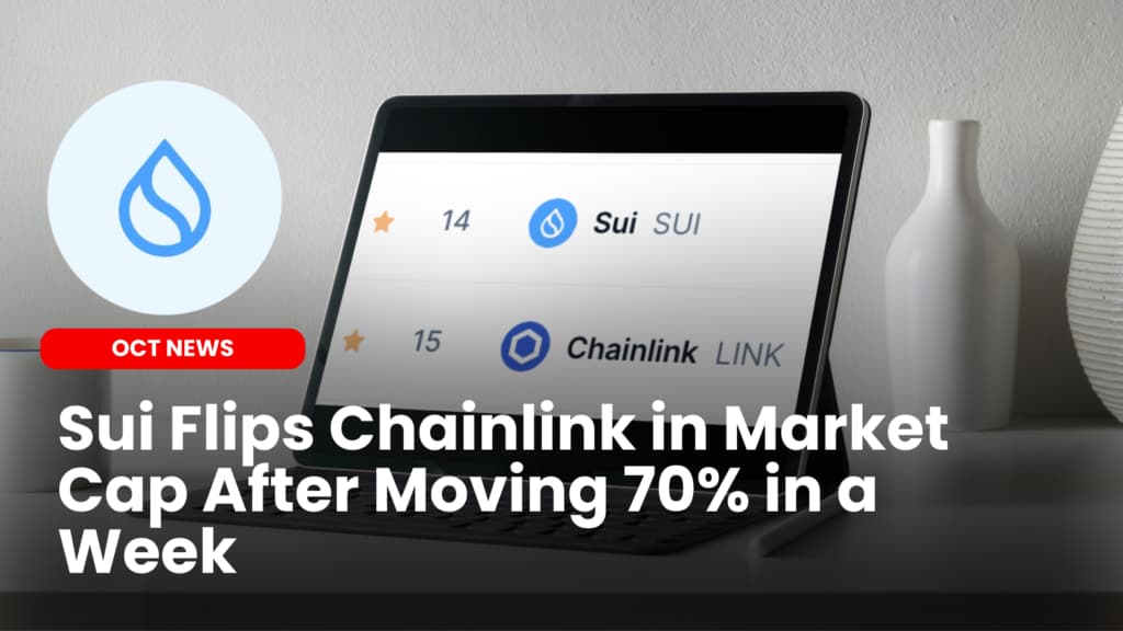 Sui Flips Chainlink in Market Cap After Moving 70% in a Week