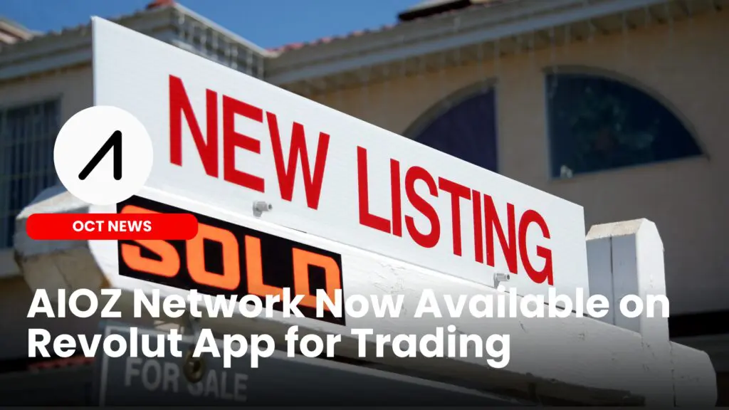 AIOZ Network Now Available on Revolut App for Trading