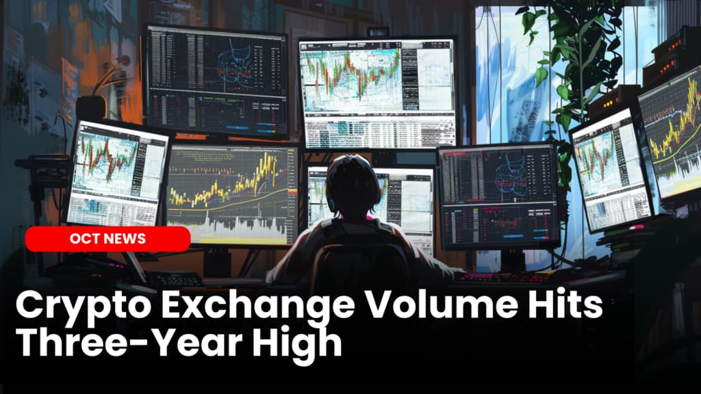 Crypto Exchange Volume Hits Three-Year High