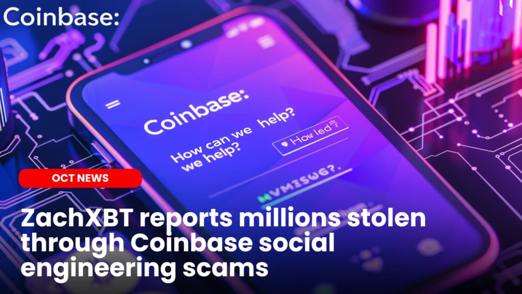 Millions Stolen as Scammers Pose as Coinbase Support, ZachXBT Calls for Urgent Action