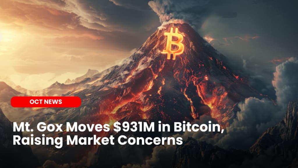 Mt. Gox Moves $931M in Bitcoin, Raising Market Concerns