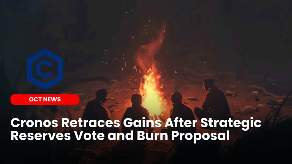 Cronos Retraces Gains After Strategic Reserves Vote and Burn Proposal