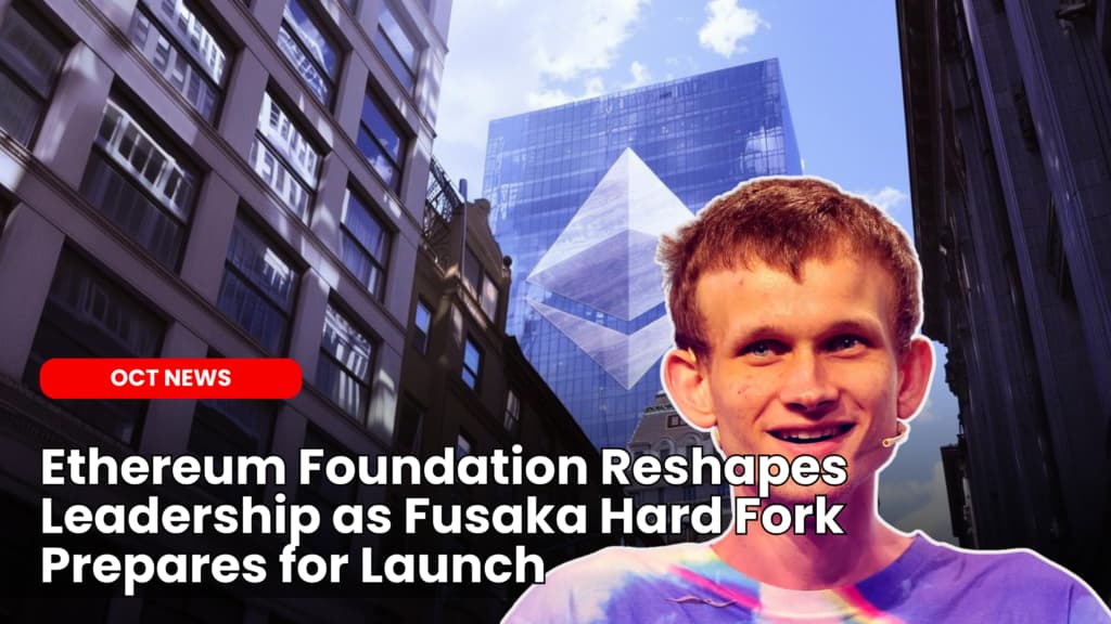Ethereum Foundation Reshapes Leadership as Fusaka Hard Fork Prepares for Launch