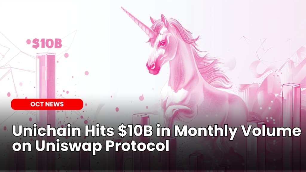 Unichain Hits $10B in Monthly Volume on Uniswap Protocol
