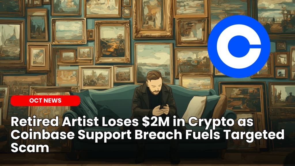 Retired Artist Loses $2M in Crypto as Coinbase Support Breach Fuels Targeted Scam