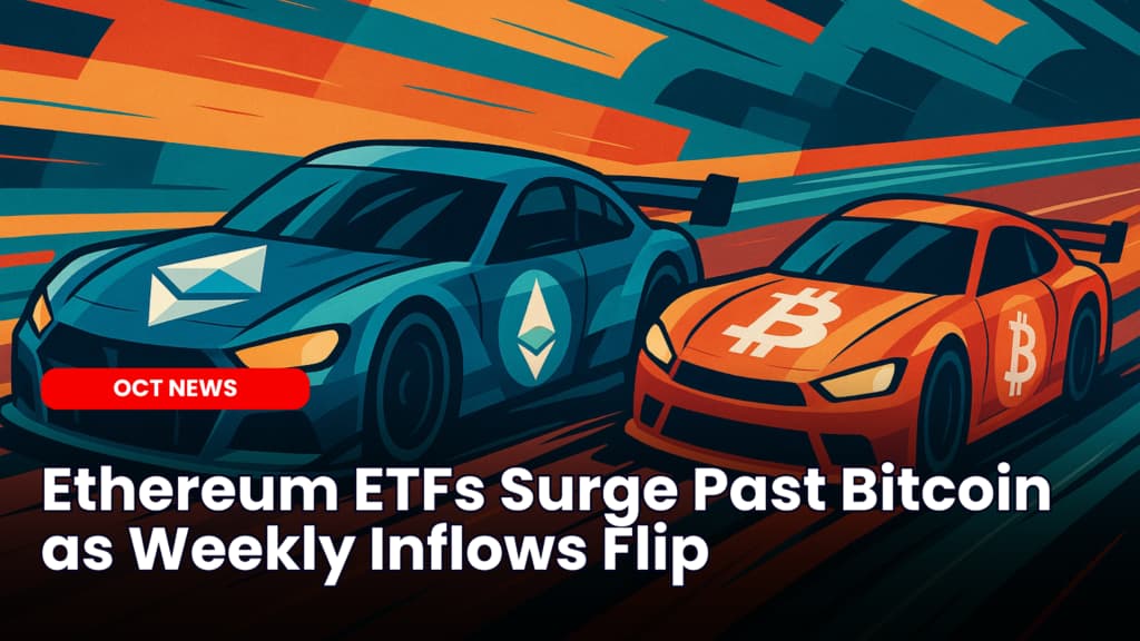 Ethereum ETFs Surge Past Bitcoin as Weekly Inflows Flip