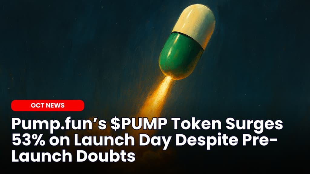 Pump.fun’s $PUMP Token Surges 53% on Launch Day Despite Pre-Launch Doubts