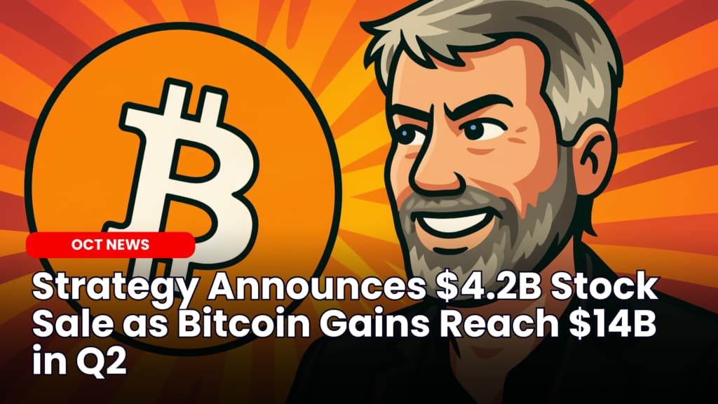 Strategy Announces $4.2B Stock Sale as Bitcoin Gains Reach $14B in Q2