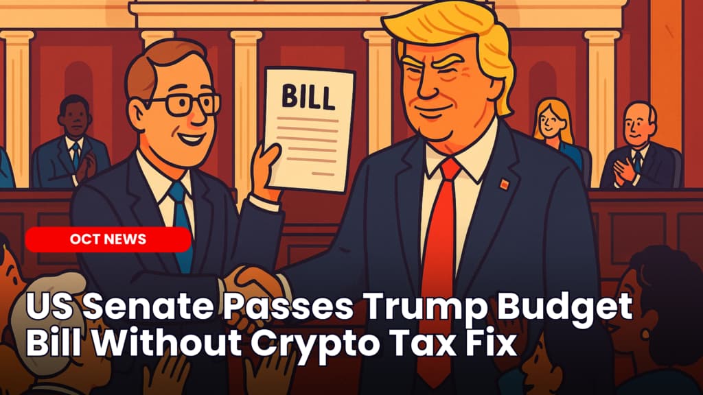 US Senate Passes Trump Budget Bill Without Crypto Tax Fix