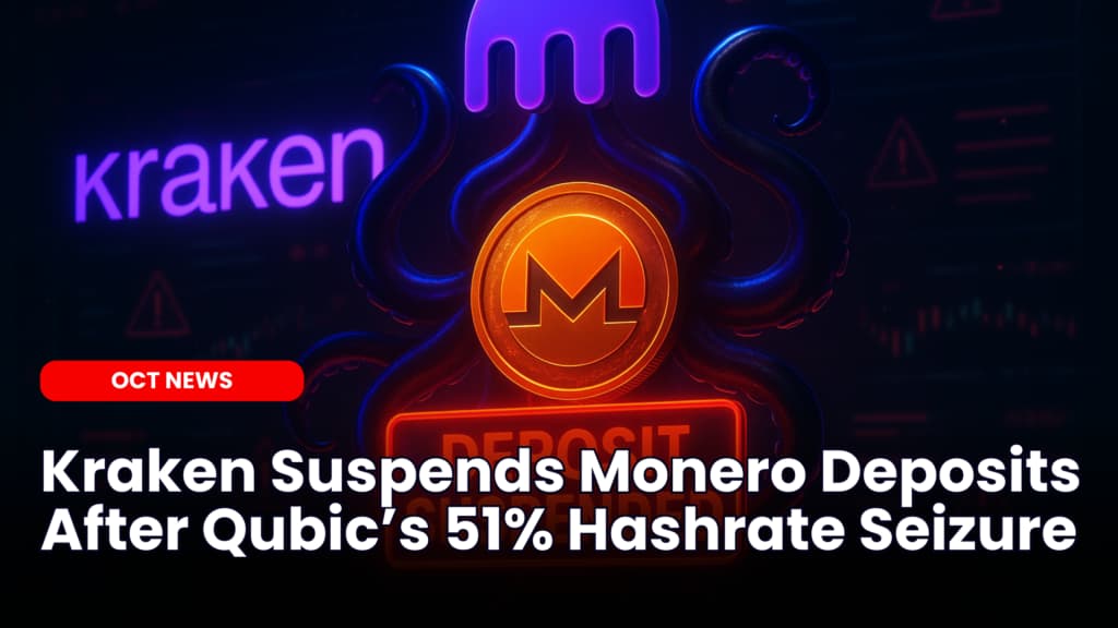 Kraken Suspends Monero Deposits After Qubic’s 51% Hashrate Seizure image