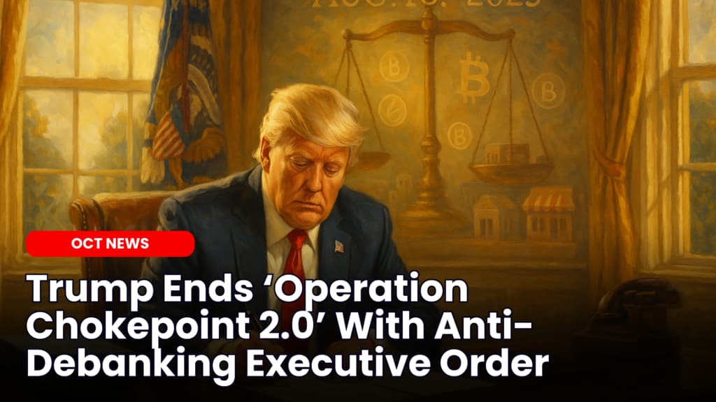 Trump Ends ‘Operation Chokepoint 2.0’ With Anti-Debanking Executive Order