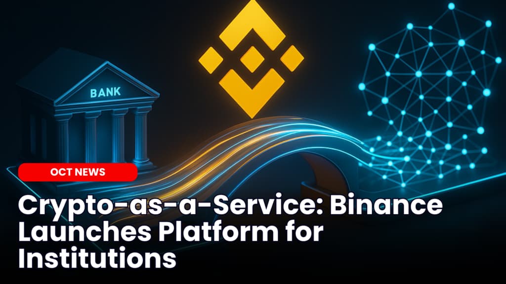 Crypto-as-a-Service: Binance Launches Platform for Institutions