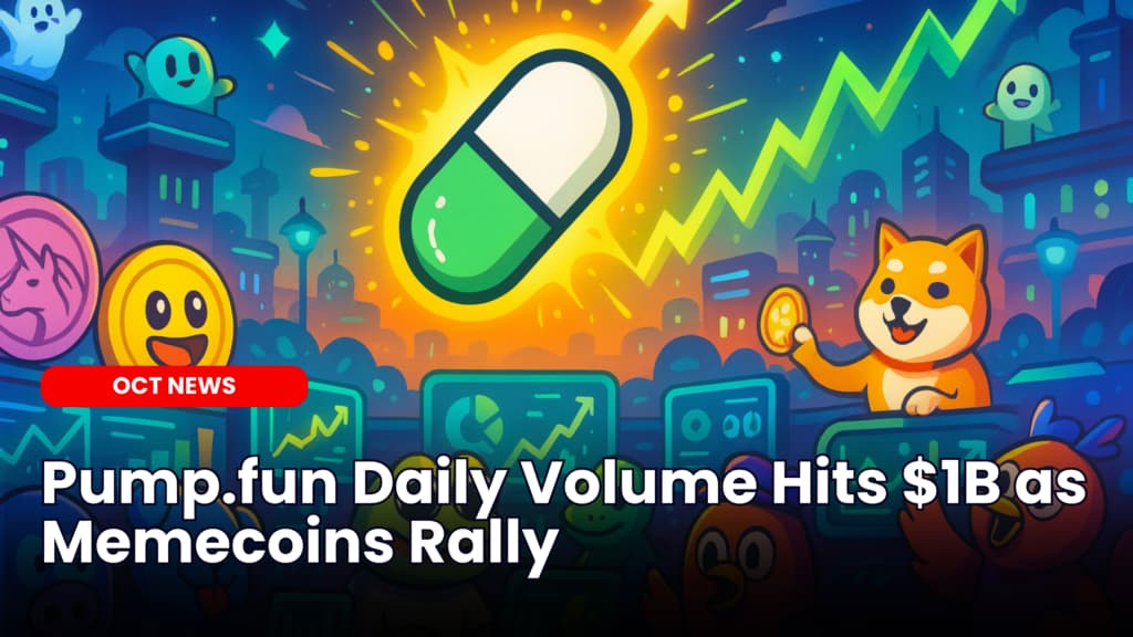 Pump.fun Daily Volume Hits $1B as Memecoins Rally