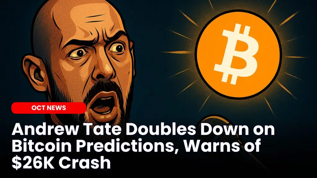 Andrew Tate Predicts $26K Bitcoin Collapse in Latest X Post image