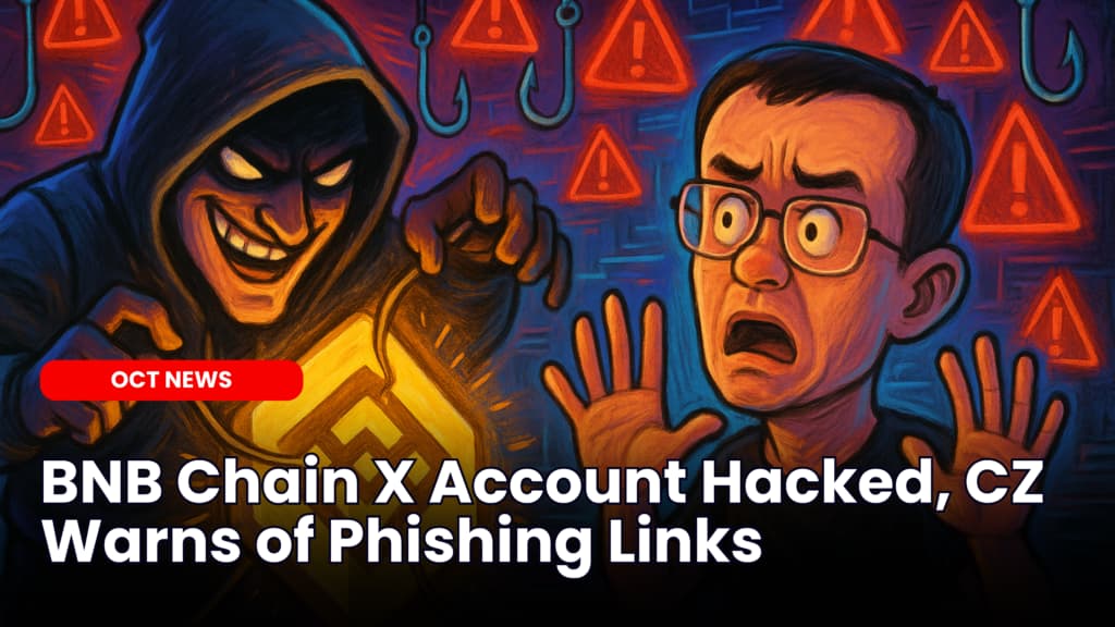 BNB Chain X Account Hacked, CZ Warns of Phishing Links
