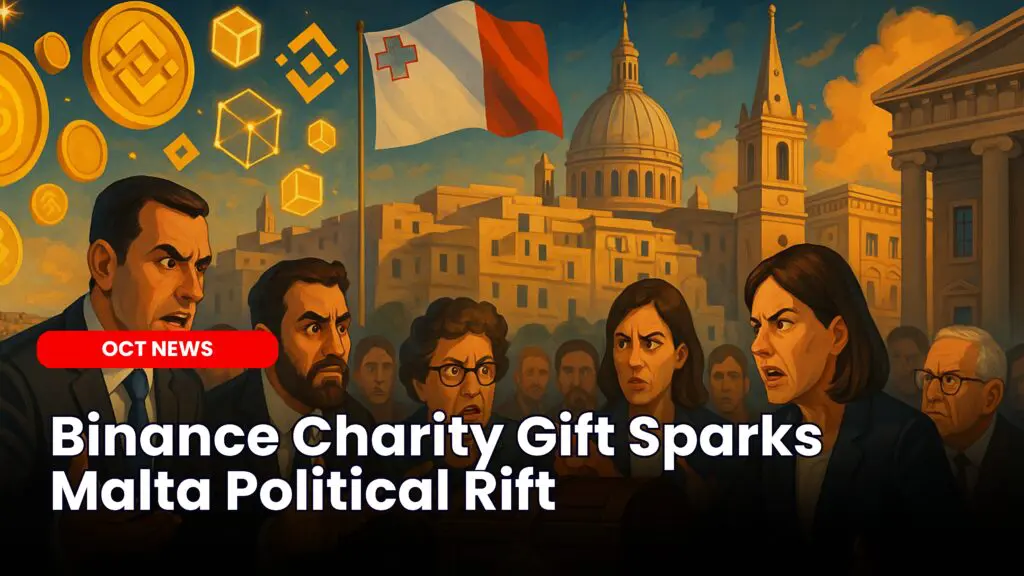 Binance Charity Gift Sparks Malta Political Rift