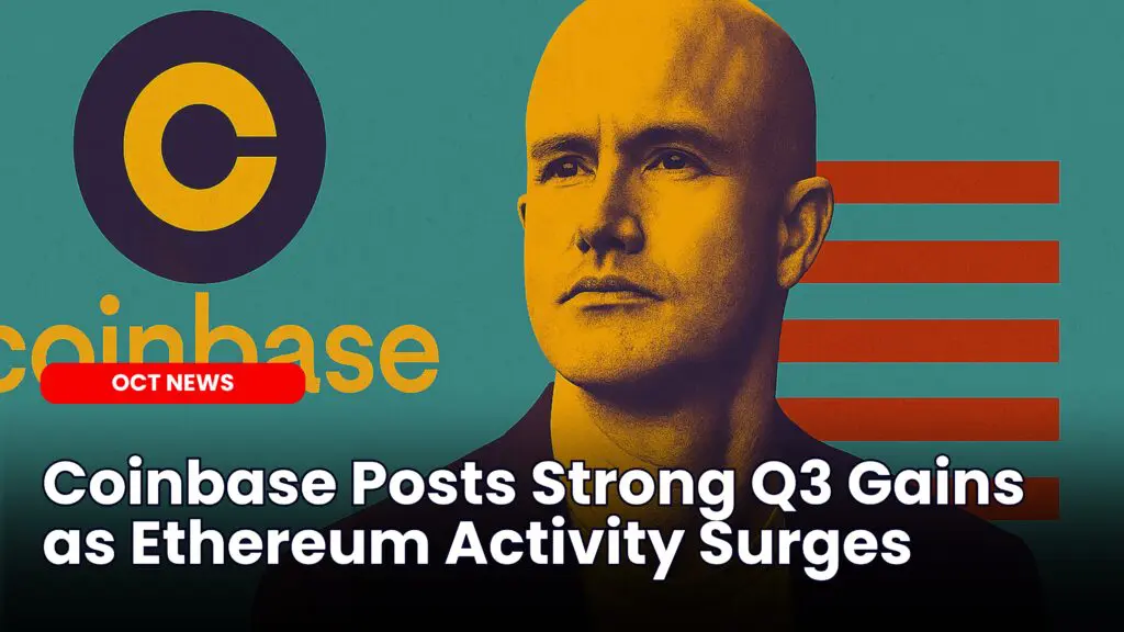 Coinbase Posts Strong Q3 Gains as Ethereum Activity Surges