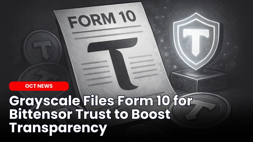 Grayscale Files Form 10 for Bittensor Trust to Boost Transparency