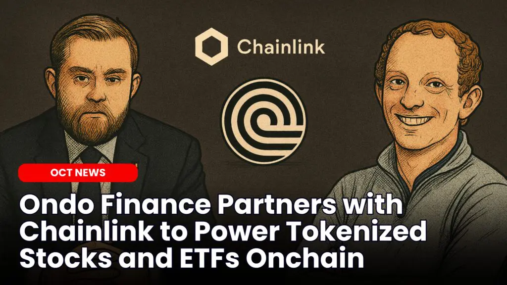 Ondo Finance Partners with Chainlink to Power Tokenized Stocks and ETFs Onchain