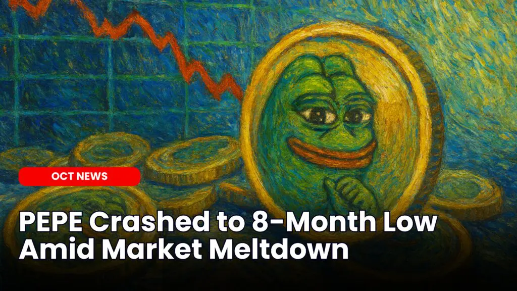 PEPE Crashed to 8-Month Low Amid Market Meltdown