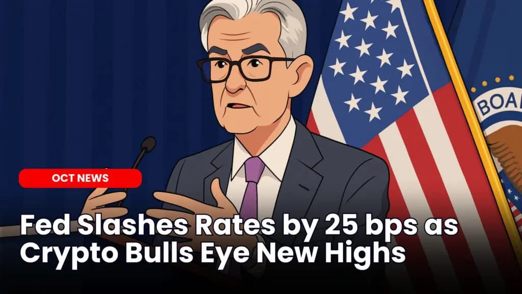 Fed Slashes Rates by 25 bps as Crypto Bulls Eye New Highs