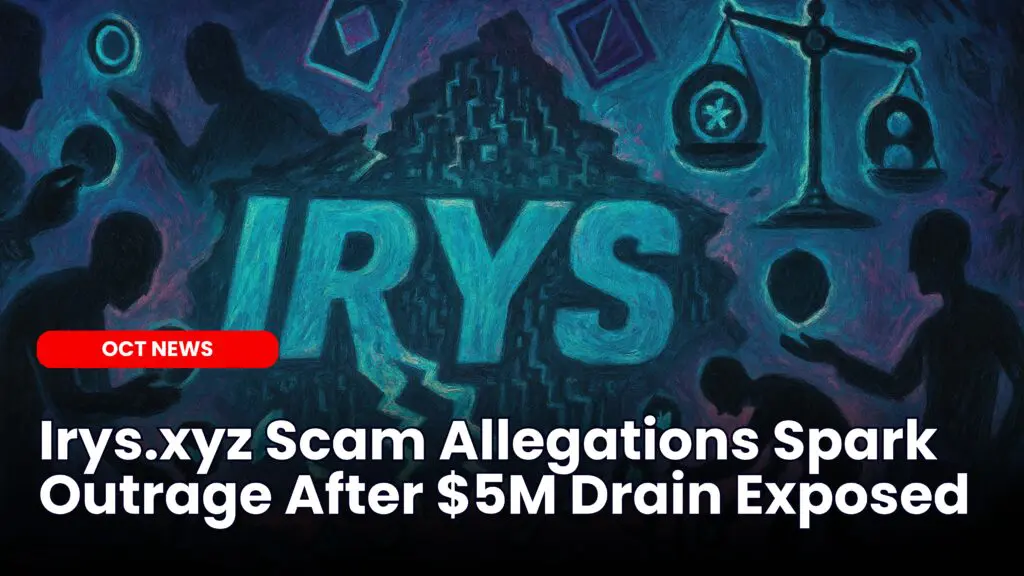 Irys.xyz Scam Allegations Spark Outrage After $5M Drain Exposed