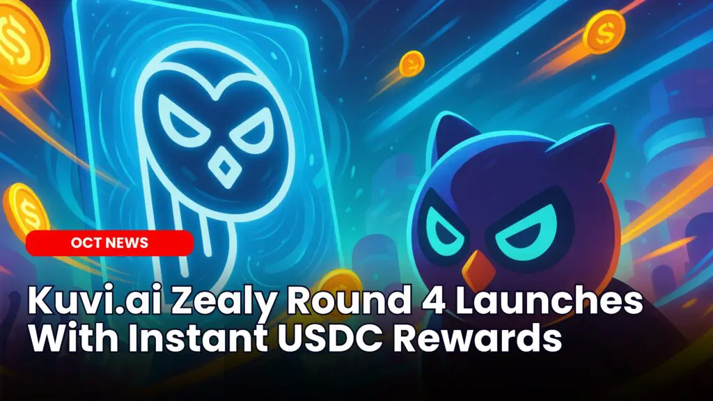 Kuvi.ai Zealy Round 4 Launches With Instant USDC Rewards image