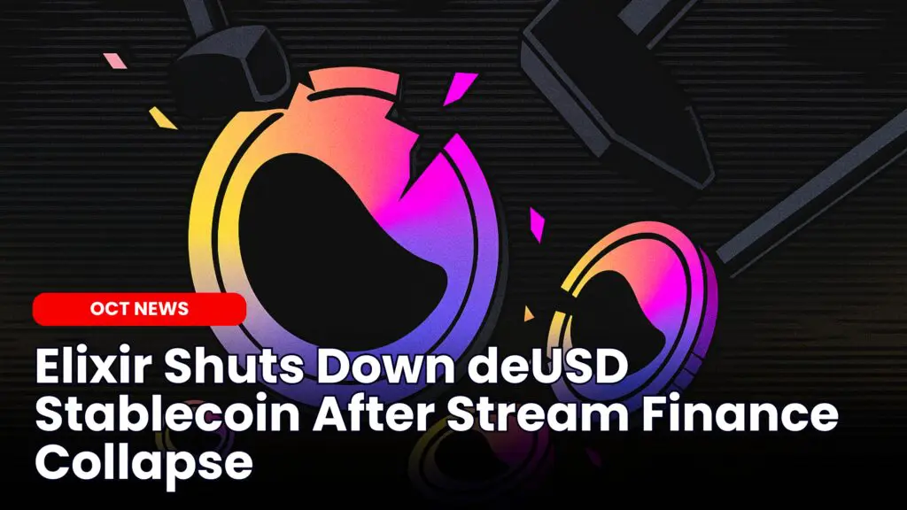 Elixir Shuts Down deUSD Stablecoin After Stream Fin CollapseĀ